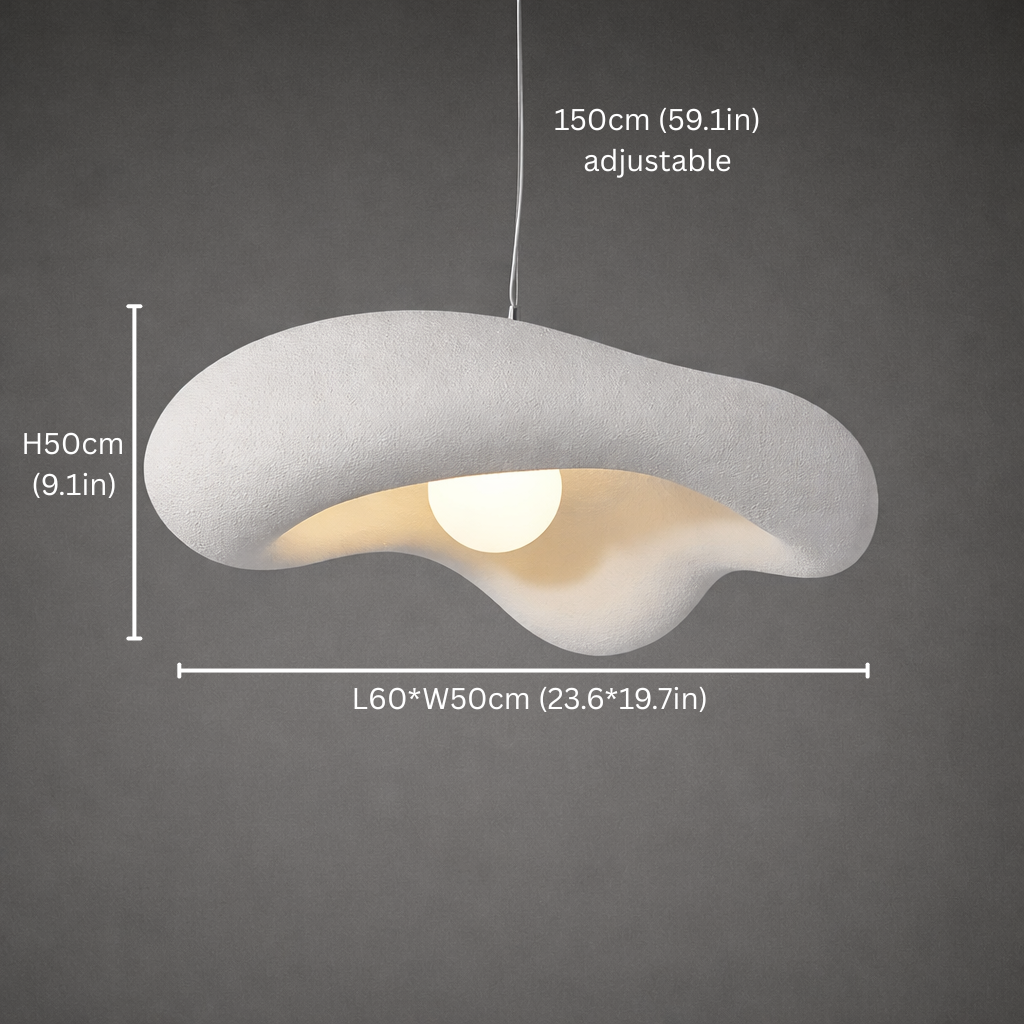 Creamy Wabi Sabi Pendant Light