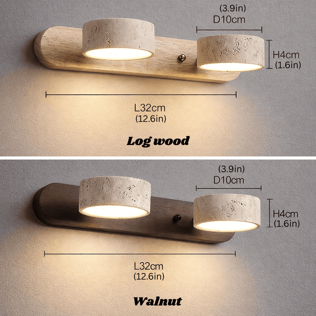 Natural Travertine Wall Light
