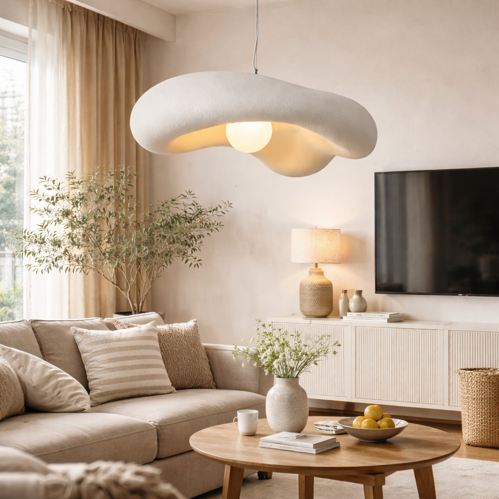 Sculptural Wabi Sabi Pendant Light