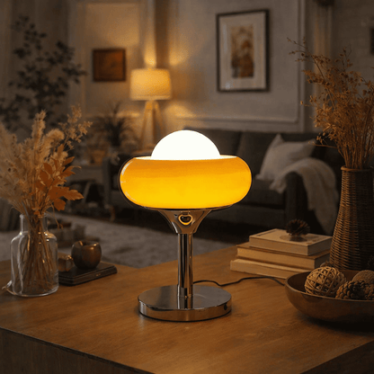 Egg Tart Glass Table Lamp