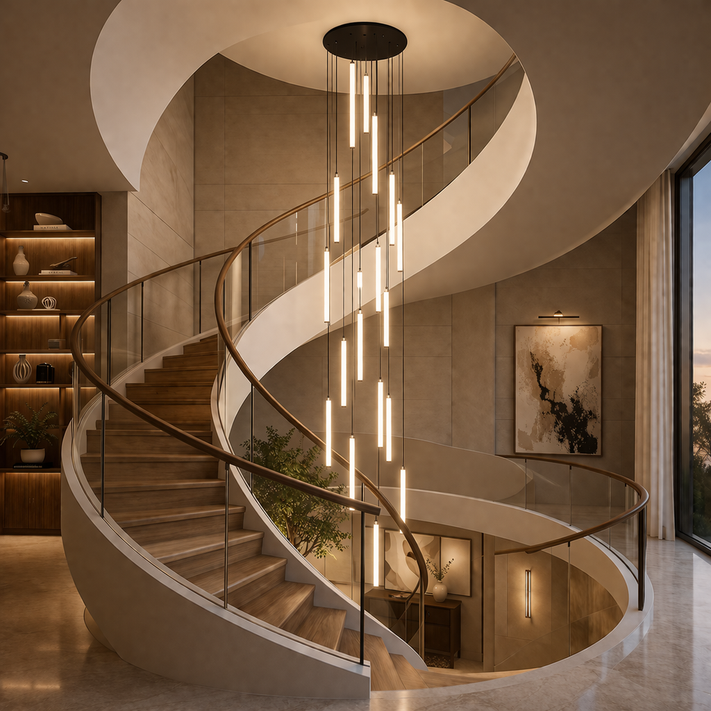 Modern Linear Decorative Chandelier
