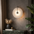 Round Marble Wall Lamp