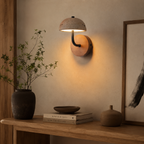 Travertine Mushroom Wall Lamp