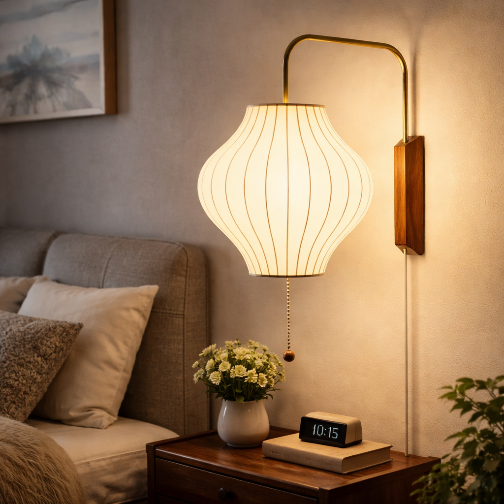 Modern Silk Wall Lamp