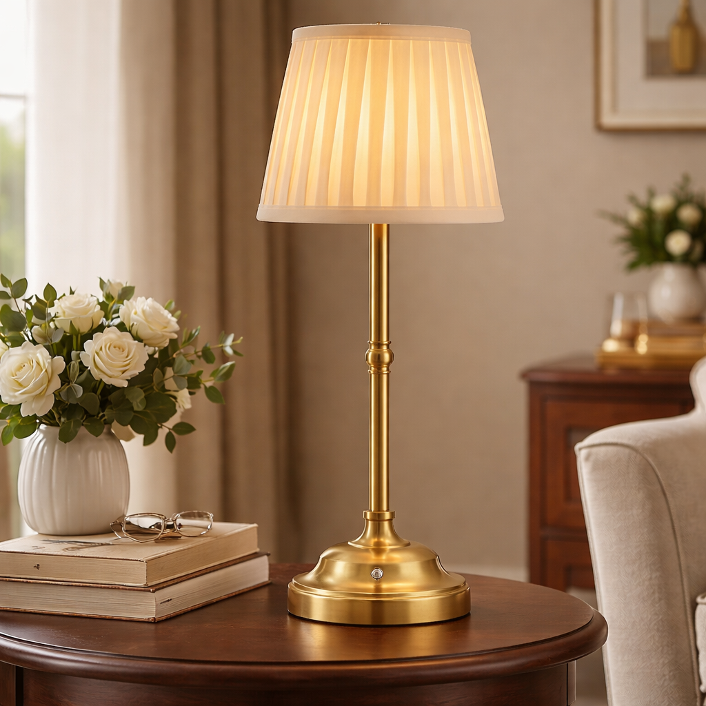 Cordless Fabric Table Lamp