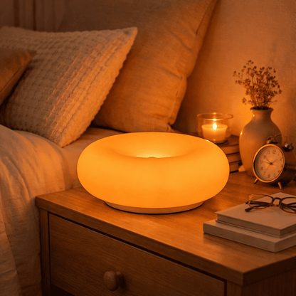 Modern Orange Donut Lamp