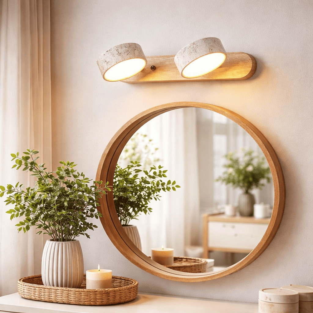 Natural Travertine Wall Light