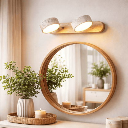 Natural Travertine Wall Light