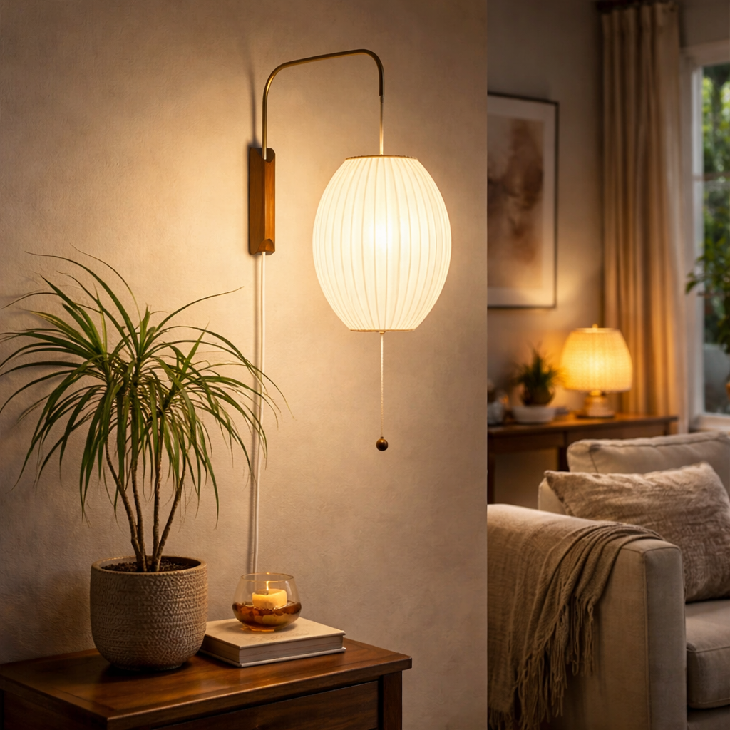 Modern Silk Wall Lamp