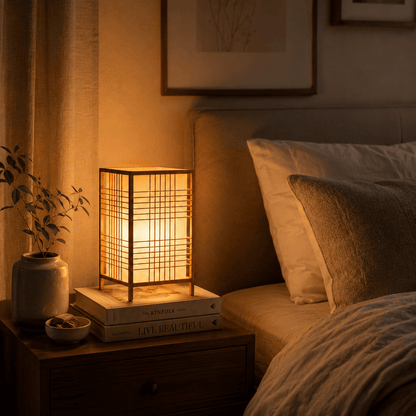 Japanische Bambus-Shoji-Lampe