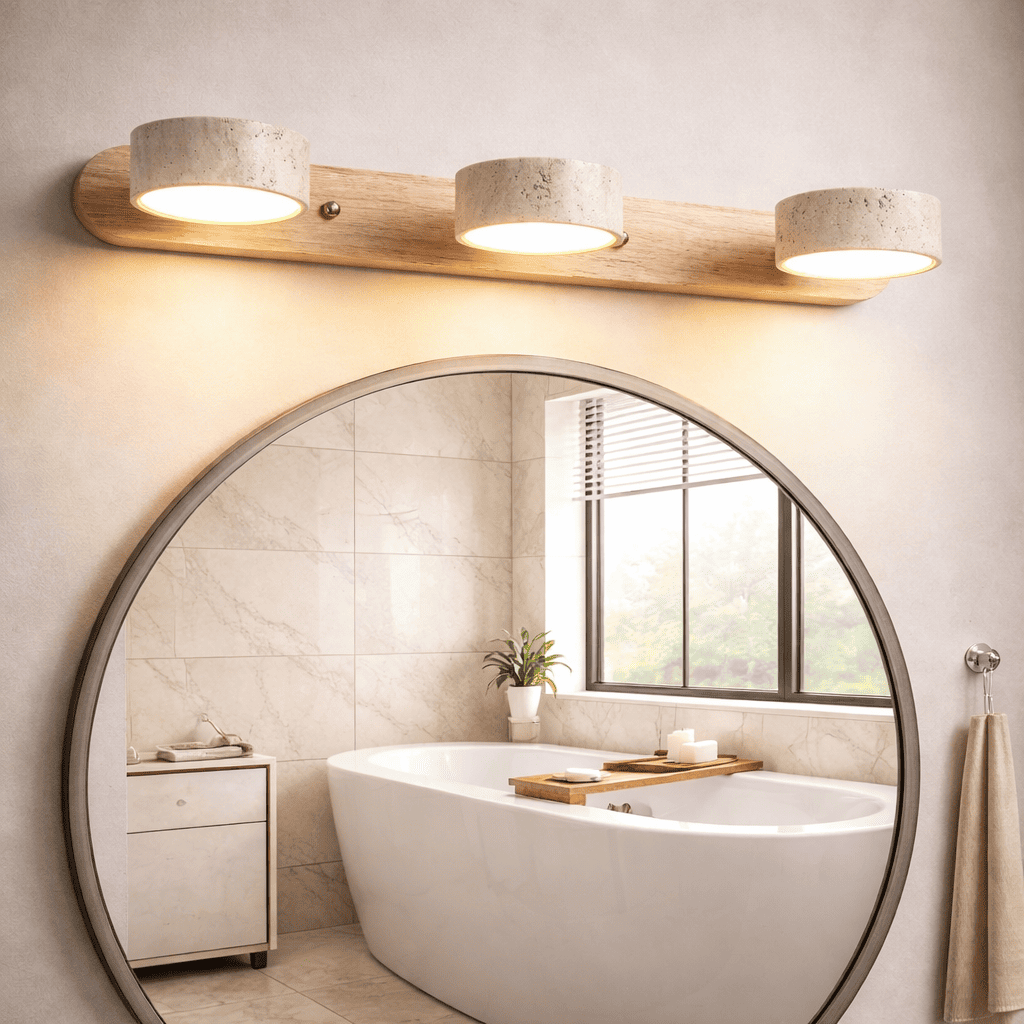Natural Travertine Wall Light