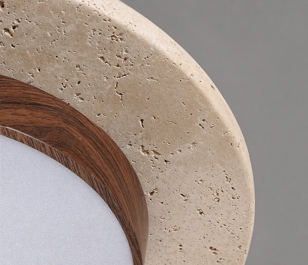 Layered Stone Flush Mount Ceiling Light
