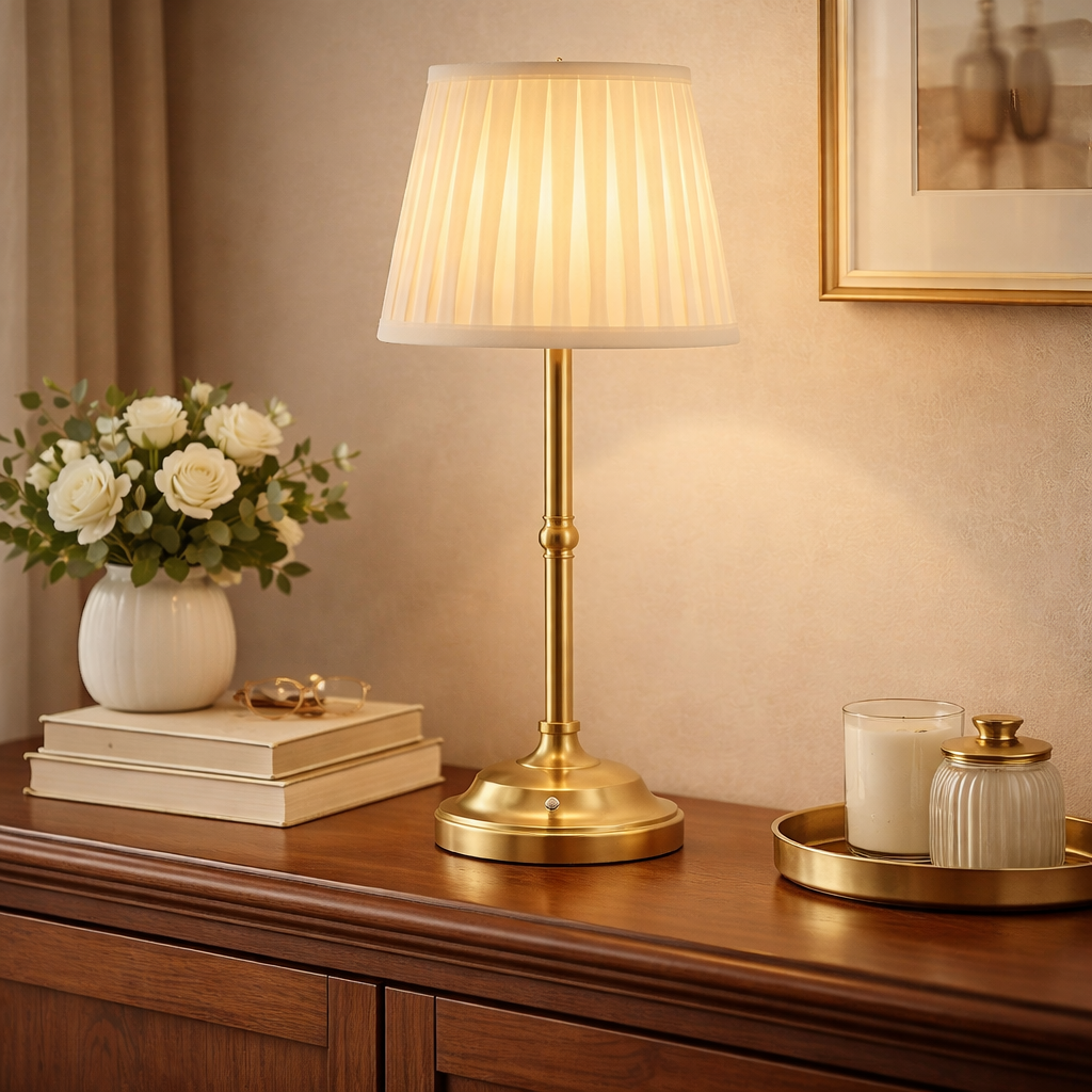 Cordless Fabric Table Lamp
