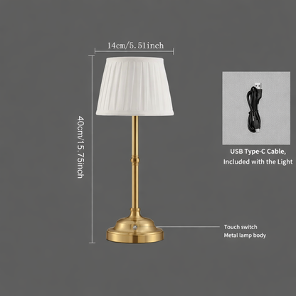 Cordless Fabric Table Lamp