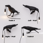 Gothic Crow Lamp