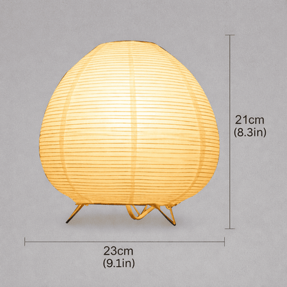 Tischlampe aus Reispapier