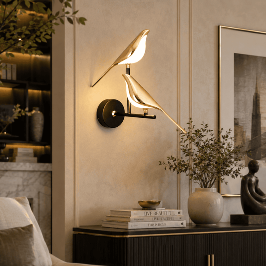 Golden Bird Wall Light