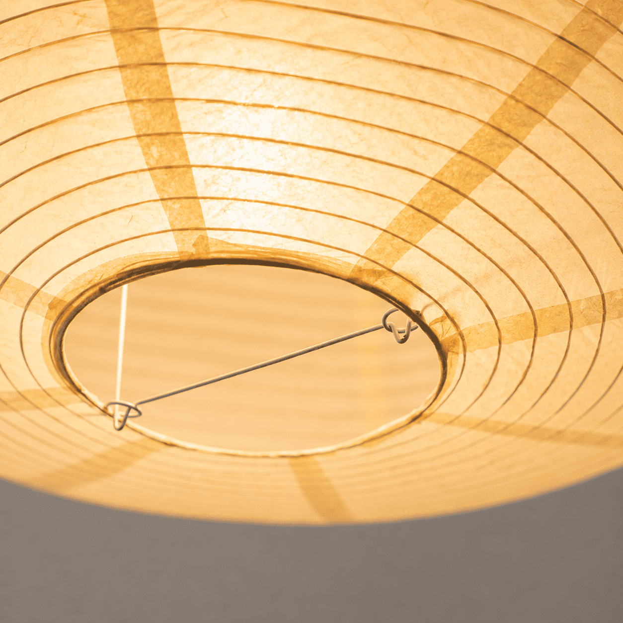 Suspension Ovale en Papier de Riz