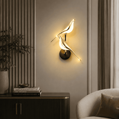 Golden Bird Wall Light