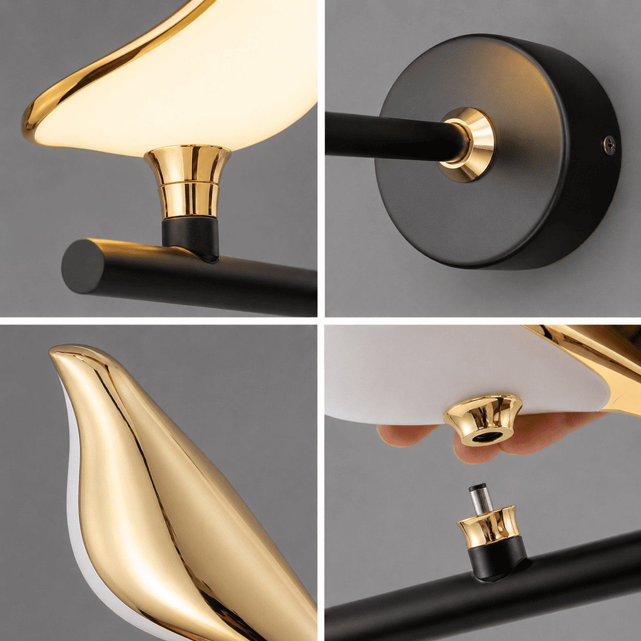 Golden Bird Wall Light