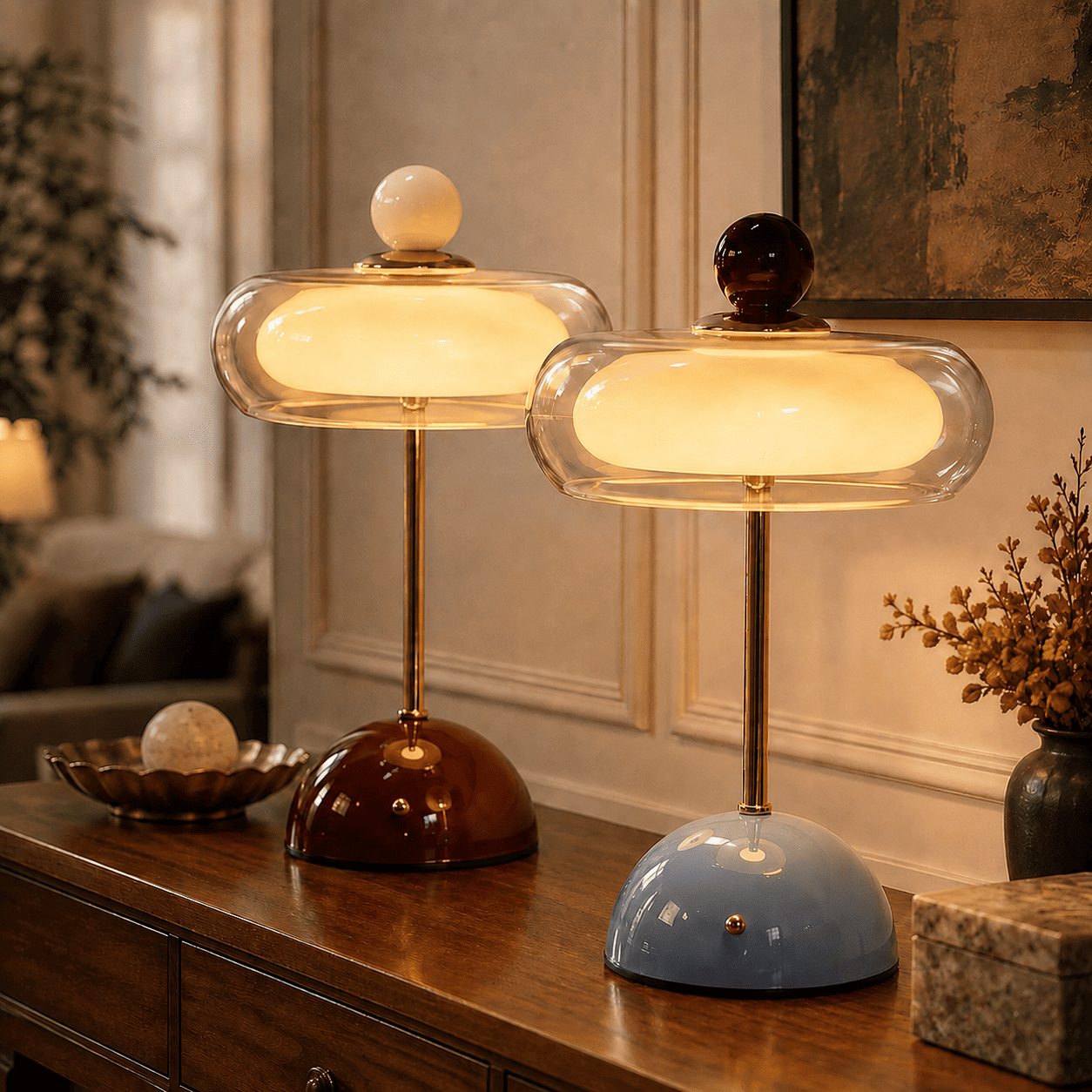 Memphis Postmodern Mushroom Lamp