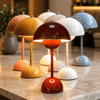 Lampe de table champignon rechargeable