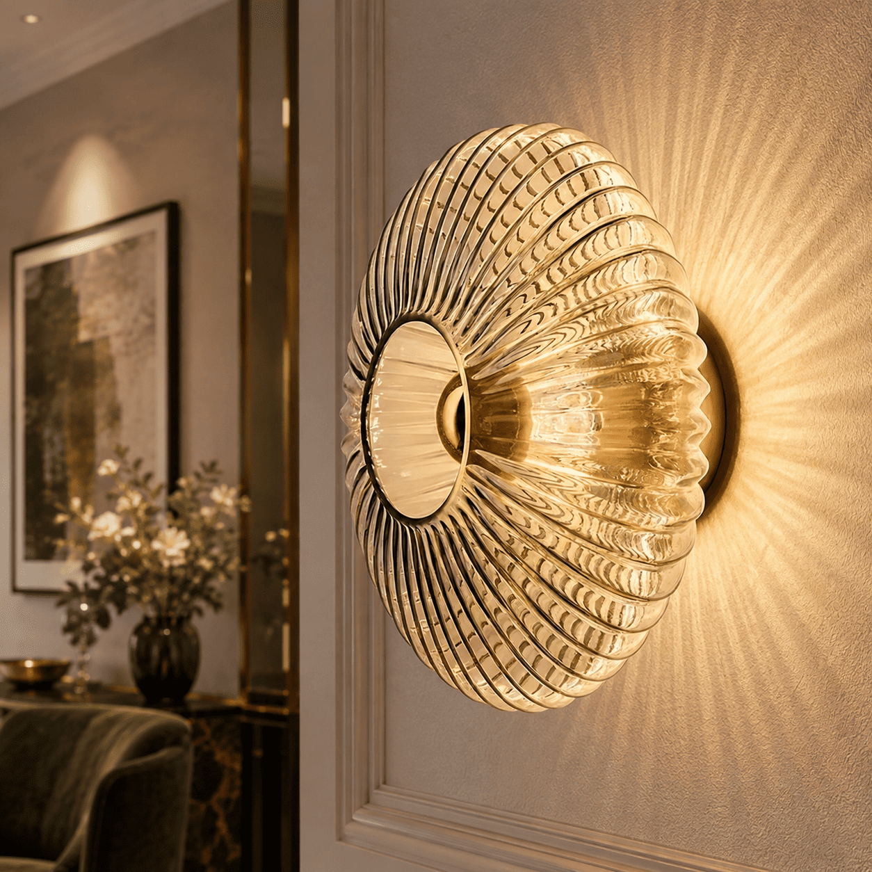 Retro Glass Wall Light