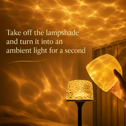Lampe de table champignon rechargeable