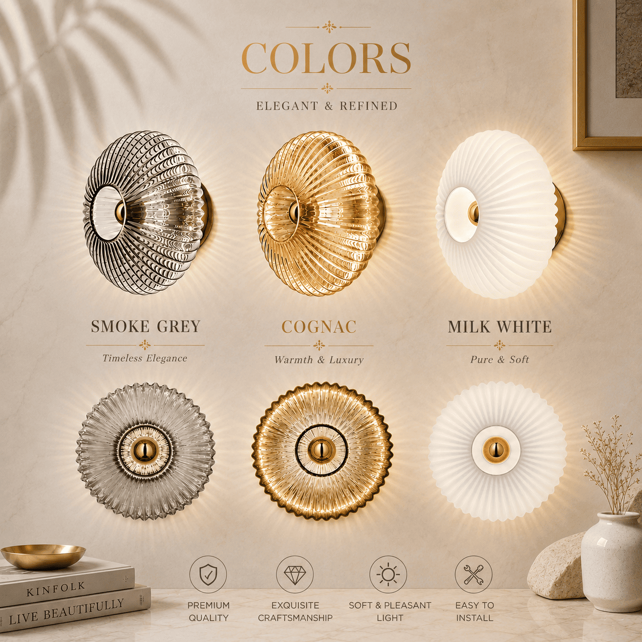 Retro Glass Wall Light