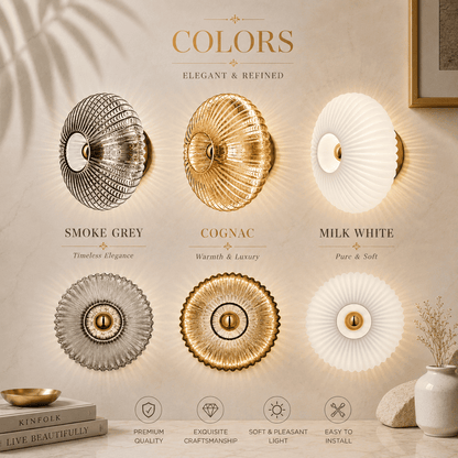 Retro Glass Wall Light