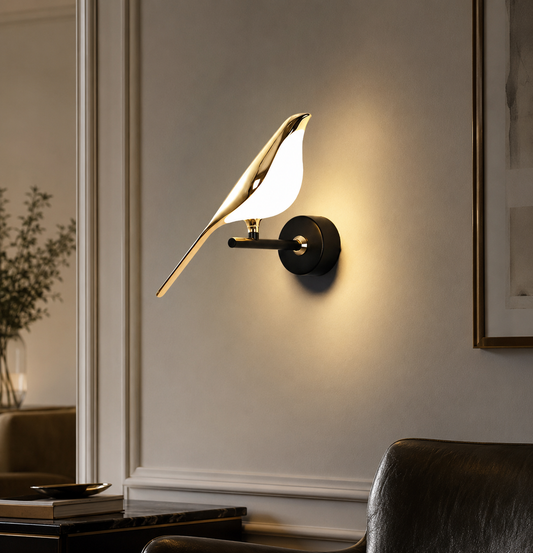 Golden Bird Wall Light