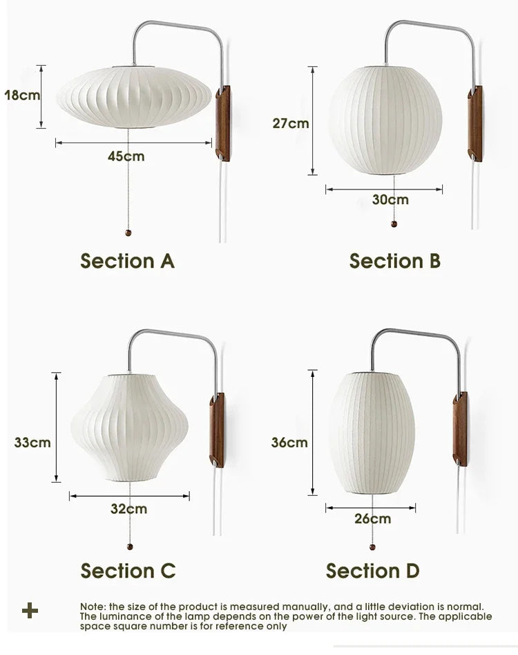 Modern Silk Wall Lamp