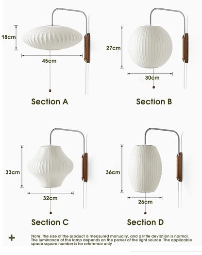 Modern Silk Wall Lamp