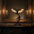 🎃 Gothic Bat Tree Branch Lamp