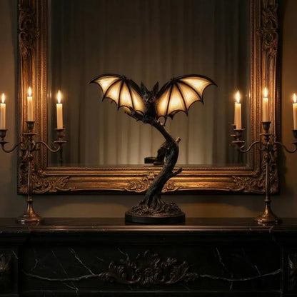 Gothic Bat Table Lamp