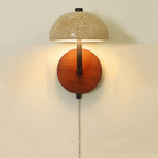 Travertine Mushroom Wall Lamp