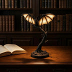 🎃 Gothic Bat Tree Branch Lamp