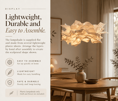 DIY Sculptural Cloud Pendant Light