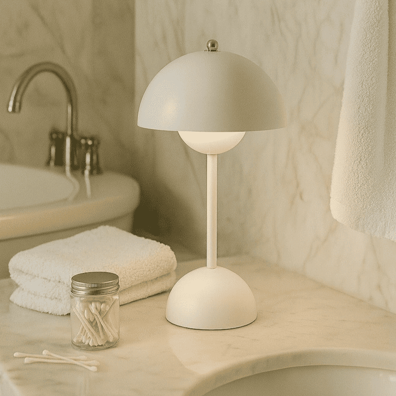 Lampe de table champignon rechargeable