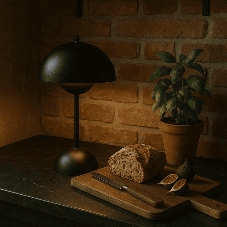 Lampe de table champignon rechargeable
