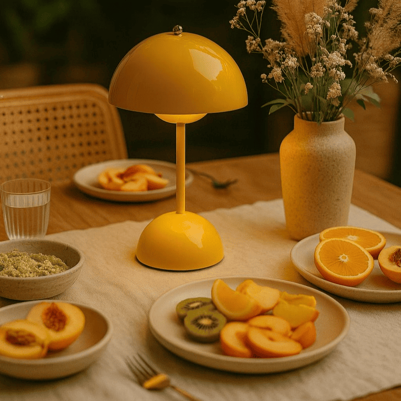 Lampe de table champignon rechargeable