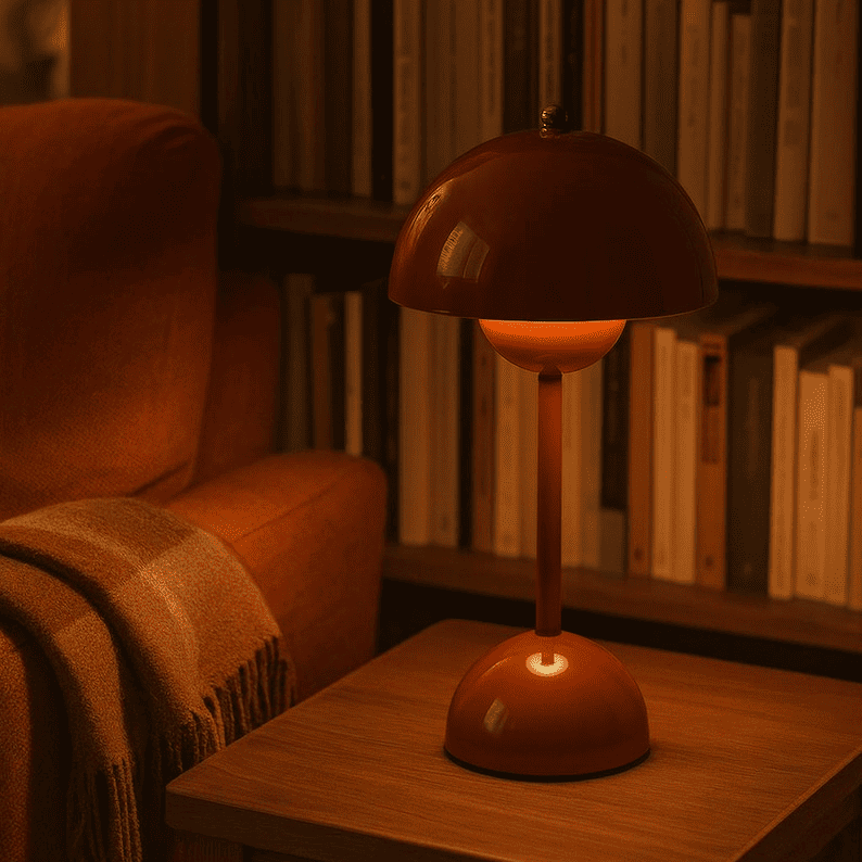 Lampe de table champignon rechargeable