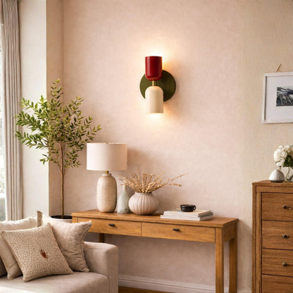 Colorful Dual Head Wall Sconce